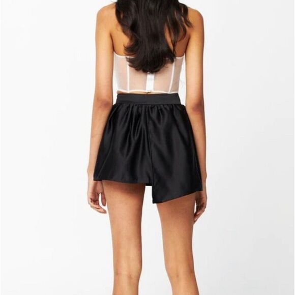 NWT Par‎ Violet Top Size Medium Tribute Bustier White Zip Back Designer - Picture 3 of 12